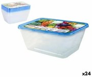 Set di 8 scatole porta pranzo Privilege 1L Rettangolare 17,5 x 12 x 7 cm (24 Unità)