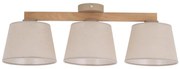 Brilagi - Lampadario a plafone LATTE SABIA 3xE27/15W/230V pino/beige