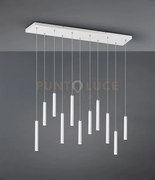 Tubular sospensione led 30,8w 3850lm, 3000k rettangolare 11 tubi bi...