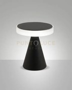 Neutra da tavolo nera h.20cm a led 3000k - 8w - 750 lm dimmerabile