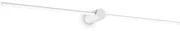 Applique Da Parete Contemporaneo Filo Alluminio Bianco Led 16W 3000K Ip44