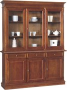 JAQUELINE - credenza con vetrina in legno massello