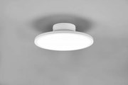 Plafoniera tray led inclinabile dimmerabile d.40cm in metallo bianc...