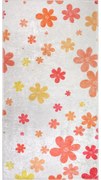Passatoia arancione e avorio lavabile 80x200 cm Fall Flowers – Vitaus