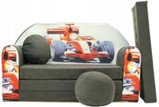 Divano letto per bambini 98 x 170 cm Formula rossa