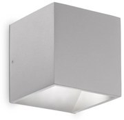 Applique Da Parete Contemporaneo Rubik Alluminio Grigio Led 8,5W 3000K Ip54