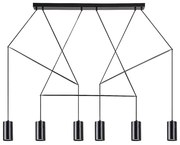 Rabalux 72018 - Lampadario a sospensione ASLAUG 6xGU10/50W/230V