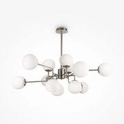 Maytoni Lampadario moderno con diffusori in vetro e struttura in metallo Erich - 40W NICHEL