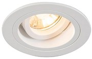 Zuma Line 92699 - Lampada da incasso CHUCK DL ROUND 1xGU10/50W/230V bianca