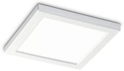 Plafoniera Moderna Aura Materie Plastiche Bianco Led 20W 4000K