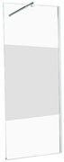 Walk-in walk-in L 80 x H 200 cm, vetro 6 mm serigrafato cromo