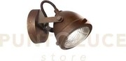 Applique a parete habana ruggine 1 luce attacco gu10 11,6x11,6x14cm...