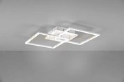 Venida plafoniera led doppio quadrato bianco con luce centrale rego...