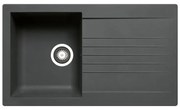Lavello 1 vasca in resina nero PYRAMIS Scirocco L 50 x L 86 cm
