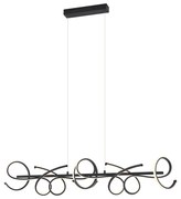 Lampada a sospensione di design nera rettangolare dimmerabile a 3 livelli - Krisscross
