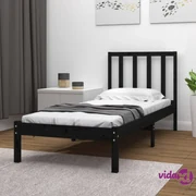 vidaXL Letto a Pallet Grigio 100x200 cm in Legno Massello di Pino