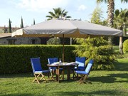 Ombrellone da Giardino 3x4 m Palo Ø48 mm in Legno Impermeabile Ecrù...