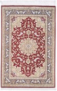 Ghom Tappeto 120x80 Blu (Iran) Annodato A Mano
