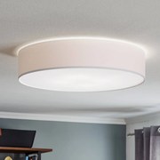 Plafoniera soffitto Rondo TK Lighting, dimmerabile, Bianco / Opale, Camera da letto, Tessuto / Stoffa / Seta, Moderno, Plafoniera