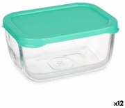 Porta pranzo SNOW BOX Verde Trasparente Vetro Polietilene 420 ml (12 Unità)