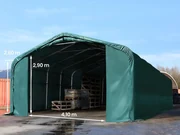 Tenda agricola 6x6m, verde scuro, Telo in PVC, fissaggio per terreno 