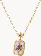 Collana placcata oro con pietre preziose Angeline