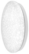 Plafoniera LED Rotonda 24W Ø370mm con Motivo Geometrico IP20 - Bianca Colore  Bianco Naturale 4.000K
