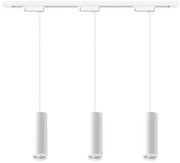 Lampada a sospensione con cavo per sistema a binario PIPE 3xGU10/10W/230V bianca