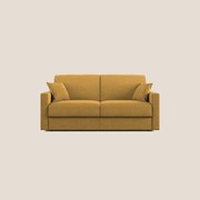Chris Divano letto in microfibra smacchiabile T11 giallo