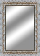 Specchio rettangolare in legno argento 98 x 138 cm