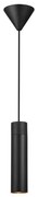 Nordlux - Lampadario a sospensione con filo TILO 1xGU10/15W/230V nero