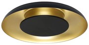 Plafoniera LED da soffitto PIATTINO LED/30W/230V 3000/4000/6000K Ø 40 cm nero/oro