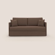 Tortona Divano duplex con doppio letto in tessuto simil cotone impermeabile T13 marrone