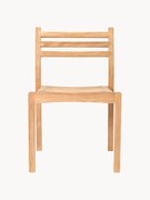 Sedia da giardino impilabile in legno di teak AH501