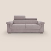 Bjorn divano letto sfoderabile con materasso H18 cm e poggiatesta reclinabili in tessuto impermeabile T02 rosa