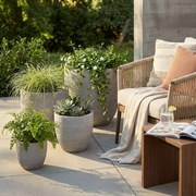 AFELANDRA - set di vasi in fibra sintetica