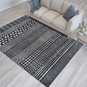 Tappeto di design in grigio con motivi sottili Larghezza: 120 cm | Lunghezza: 170 cm