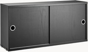 Armadietto con ante scorrevoli String System, larg. 78 x prof. 20 cm