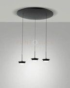 3805-47-101 montatura nera completa tonda a led cct 2700k - 3000k -...