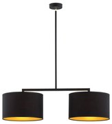 Argon 0899 - Lampadario su palo KARIN 2xE27/15W/230V nero