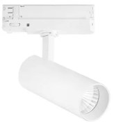 Faro binario jet in alluminio bianco led 20w 2100lm cct 16x15x6cm l...