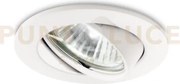 Swing faretto orientabile 45° 1 luce attacco gu10 bianco d.8,2cm