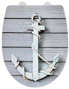 WENKO 23536100-WC sedile per WC RELIEF 36,5x45 cm multicolore/argento