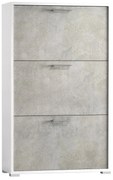 Scarpiera Puzzle 3 ante doppia profondità L 67 x H 112 x P 28 cm 18 paia, grigio