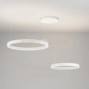 Criseide ss/2d - sospensione bianca a led 3000k 4000lm 75w(35w+840w...