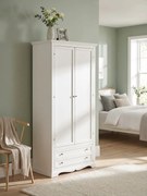 CHARLTON - armadio 2 ante in legno massello