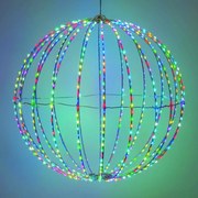 Sfera multi rgb 700 lampadine multicolore H 100 cm