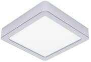 Plafoniera Moderna Fueva 5 In Acciaio Cromo Led Integrato 11W 3000K Ip44