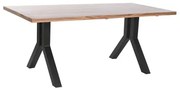 Tavolo da Pranzo DKD Home Decor Naturale Nero Metallo 180 x 90 x 75 cm