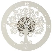 Orologio simbolico piccolo albero della vita bronzo e avorio in fer...